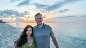 Stephanie Be & partner at Four Seasons Resort in the Bahamas -- couples' goals!